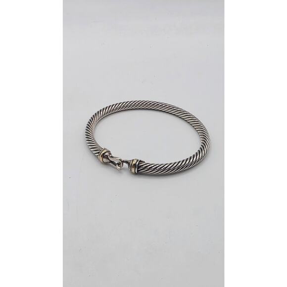 David Yurman Two-Tone Buckle Classic Cable Bracelet - Picture 10 of 10